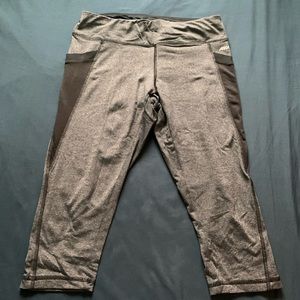 Avia Grey and Black Capri Leggings
